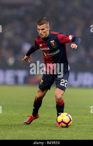 Genoa, Italy. 25th Nov, 2018. Darko Lazovic (Genoa) during the Italian 'Serie A' match between Genoa 1-1 Sampdoria at Luigi Ferraris Stadium on November 25, 2018 in Genova, Italy. Credit: Maurizio Borsari/AFLO/Alamy Live News Stock Photo