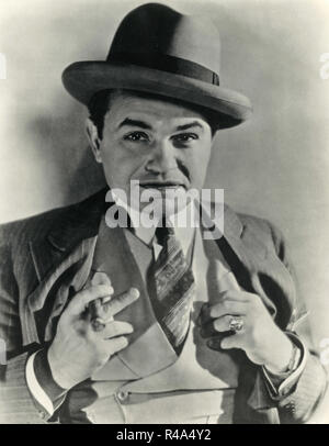 American actor Edward G. Robinson in the movie Little Caesar, 1931 Stock Photo
