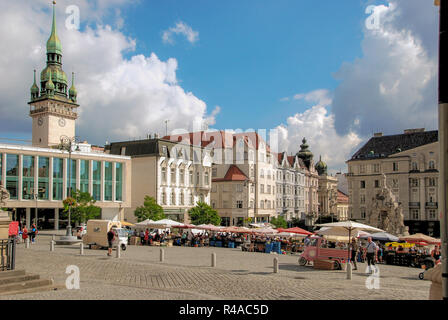 The cabbage market (Zelný trh) in Brno, Czech Repubblic Stock Photo