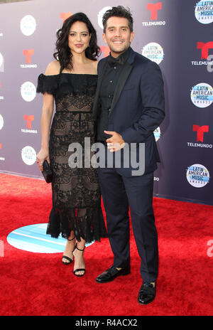 Latin American Music Awards 2018 held at the Dolby Theatre in Los Angeles, California.  Featuring: Alyssa Diaz, Gustavo Galindo Where: Los Angeles, California, United States When: 25 Oct 2018 Credit: Adriana M. Barraza/WENN.com Stock Photo