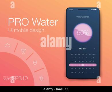 Vector Illustration of screens and web concept Stock Vector