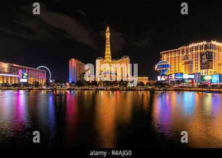 Las Vegas at night Stock Photo