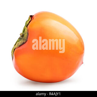 Persimmon isolated on white background. Clipping path Stock Photo