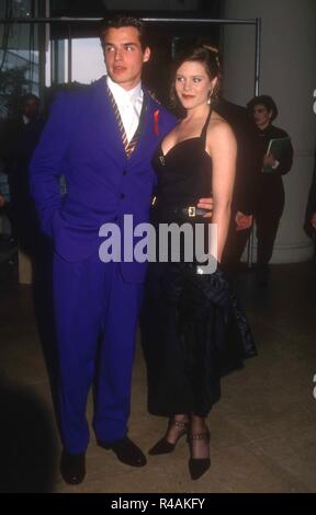 BEVERLY HILLS, CA - FEBRUARY 26: Actor Antonio Sabato Jr. and actress Cari Shayne attend the Ninth Annual Soap Opera Digest Awards on February 26, 1993 at the Beverly Hilton Hotel in Beverly Hills, California. Photo by Barry King/Alamy Stock Photo Stock Photo