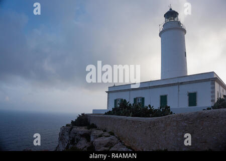 La Mola lighthouse, Formentera Island, Balearic Island Spain Stock Photo