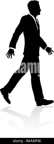 Business Person Silhouette Stock Vector