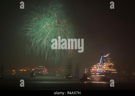 Fireworks, Bremerhaven, Lower Saxony, Germany