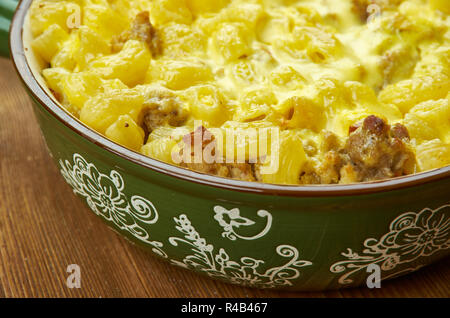 Amish Country Casserole, for many homestyle dishes. Stock Photo