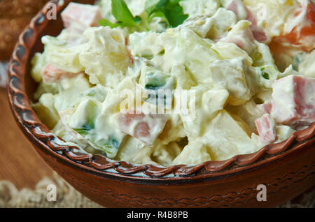 Rosols, Latvian Potato Salad, Latvian Cuisine, Traditional Assorted ...