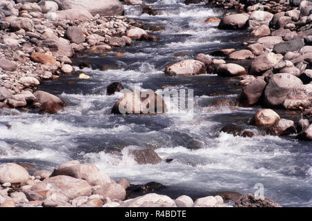 Beas river, Manali, Himachal Pradesh, India, Asia Stock Photo