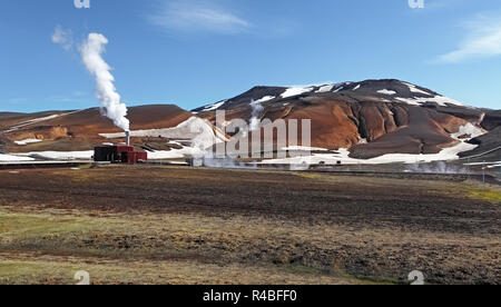 Geothermal power energy station - Iceland Stock Photo