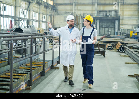 Engineers in Workshop Stock Photo