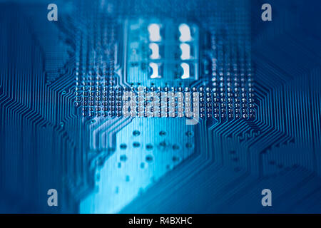 Background image texture of Motherboard digital microchips Stock Photo