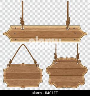 Wooden Board Frames Stock Vector