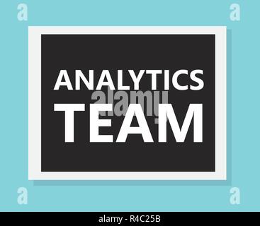 analytics team concept- vector illustration Stock Vector