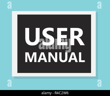 user manual concept- vector illustration Stock Vector