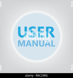 user manual concept- vector illustration Stock Vector