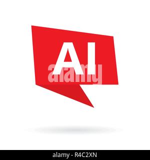 AI Artificial Intelligence acronym vector 3d banner Stock Vector Image ...