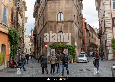 street view Rome city centre Stock Photo