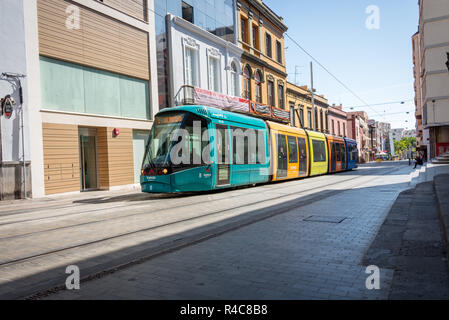 Trams, Santa Cruz de Tenerife, Canary Islands, Spain Stock Photo