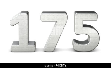 3D Number 175 one hundred seventy five lively colours Stock Photo - Alamy
