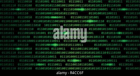 green digital binary code web technology background vector illustration EPS10 Stock Vector