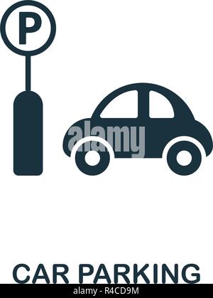 Car Parking icon. Premium style design from public transport collection. UX and UI. Pixel perfect car parking icon for web design, apps, software, pri Stock Vector
