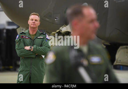 Air Commodore Jez Attridge from the Royal Air Force (right) and Major ...