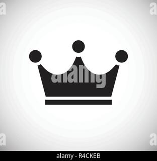 Crown on white background for graphic and web design, Modern simple vector sign. Internet concept. Trendy symbol for website design web button or mobile app. Stock Vector