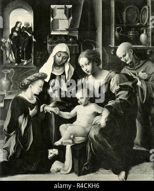 The Mystic Marriage of St. Catherine by Giovanni Battista Buoncuore ...