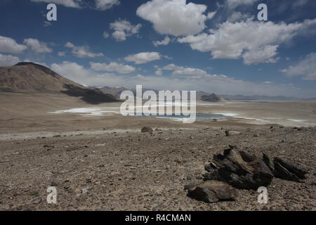 Pamir region Russian Federation Central Asia mountain landscapes Stock Photo