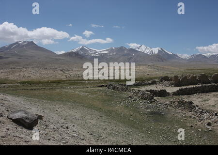 Pamir region Russian Federation Central Asia mountain landscapes Stock Photo