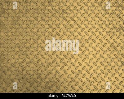 Grey steel diamond plate background sepia Stock Photo