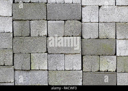 stack of foam blocks. construction texture grey color Stock Photo