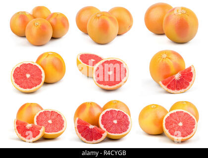 Fresh Red Grapefruit Stock Photo