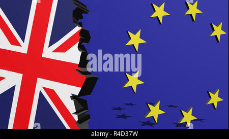 The Exit of Great Britain from the European Union Stock Photo