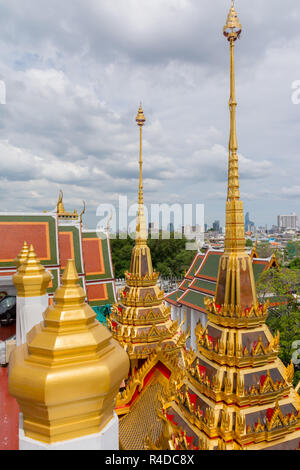 Wat Ratchanatdaram (Loha Prasat), Bangkok, Thailand Stock Photo