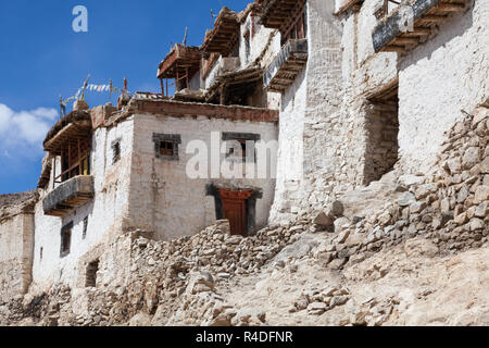 Buildings of Chemrey Gompa in Ladakh, Jammu and Kashmir, India Stock Photo