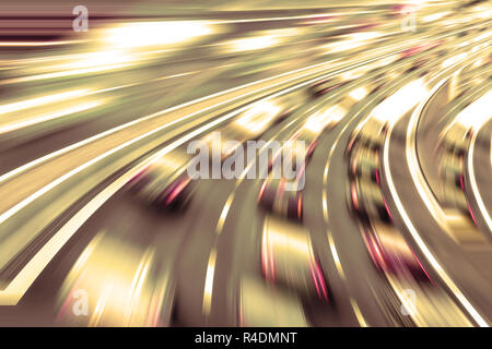 very fast cars in future Stock Photo