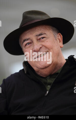 BERNARDO BERTOLUCCI (16 March 1941 - 26 November 2018) was an Italian director and screenwriter, whose critically acclaimed films include 'The Conformist', 'Last Tango in Paris', '1900', 'The Last Emperor' (for which he won the Academy Award for Best Director and the Academy Award for Best Adapted Screenplay), 'The Sheltering Sky', and 'Stealing Beauty.' In recognition of his work, he was presented with the inaugural Honorary Palme d'Or Award at the opening ceremony of the 2011 Cannes Film Festival. PICTURED: Oct 18, 2012 - Rome, Italy - Italian director BERNARDO BERTOLUCCI during a photocall Stock Photo