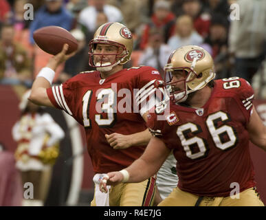 San Francisco, California, USA. 4th Oct, 2009. San Francisco 49ers center  Eric Heitmann #66 on Sunday, October 4, 2009 at Candlestick Park, San  Francisco, California. The 49ers defeated the Rams 35-0. Credit: