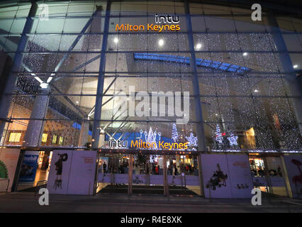Intu Milton Keynes shopping center was transformed into a Christmas ...