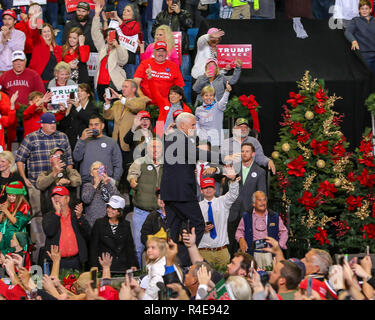 Mike R Pence U.S. Sen. Cindy Hyde-Smith gestures while delivering remarks during a ...
