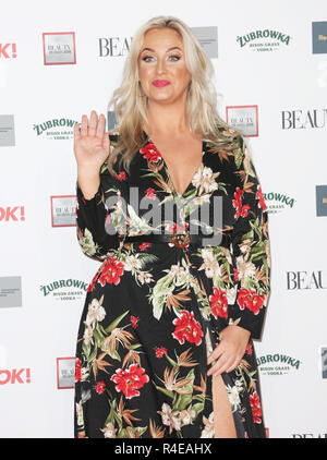 London, UK. 26th Nov 2018. Josie Gibson, The Beauty Awards 2018, Park Plaza Westminster Bridge, London, UK, 26 November 2018, Photo by pictured Credit: Rich Gold/Alamy Live News Stock Photo