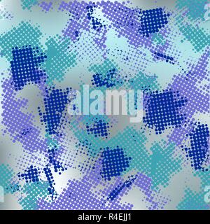 Abstract modern grunge pixelated blue and purple gradient background Stock Vector