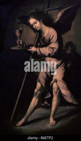 ANGEL TURIFERARIO. Author: ZURBARAN, FRANCISCO DE. Location: PRIVATE COLLECTION. MADRID. SPAIN. Stock Photo