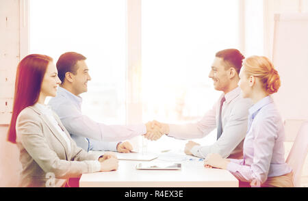 business team having meeting in office Stock Photo
