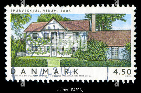 Postage stamp from Denmark in the Danish houses II series issued in 2004 Stock Photo