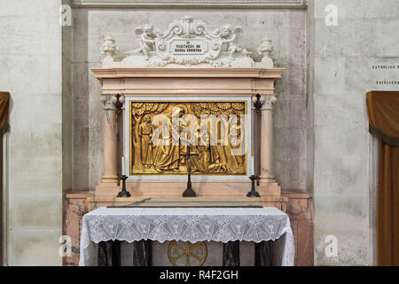 Bas-relief of the Basilica of Fatima representing one of the fourteen mysteries of the rosary (similar to the stations of the cross). This bas-relief  Stock Photo