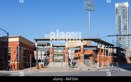 Truist Field, home of the AAA minor league Charlotte Knights baseball team,  in downtown Charlotte, North Carolina Stock Photo - Alamy